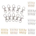 10Pcs Swivel Lobster Hook Clasp Keyring Snap Clasp Bag Jewelry Trigger Buckle MKL. 