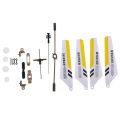 Syma Full Set Replacement Parts for Syma S107 RC Helicopter, Main Blades, Main Shaft,Tail Decorations, Tail Props, Balance Bar, Gear Set,Connect Buckle-Yellow Set. 