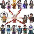 【Popular】Compatible with LEGO Demon Slayer Kamado Tanjiro Infinite Train Kibutsuji Muzan Peren Building Blocks Minifigures WM6162. 