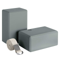 【LATS Store】Yoga Block and Yoga Strap EVA Foam Soft Non-Slip Yoga Blocks Universal Pilates Stretching Toning. 