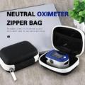 Portable Oximeter Storage Bag Protection Box with Finger Oximeter. 