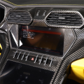 For Lamborghini URUS 2018-2021 Carbon Fiber Car Center Console Navigation Screen Frame Cover Trim Sticker. 