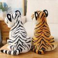 Tiger Plush Toy Stuffed Lifelike Animal Toys for Children 23CM Yellow. 