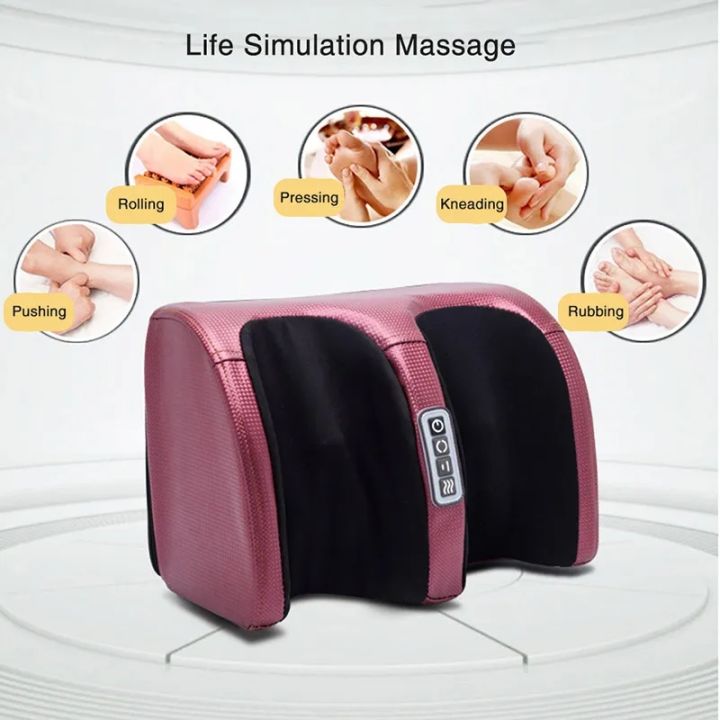 Massage Hot Compress Kneading Roller for Pain Relief Muscle Stimulation Massager Electric Foot Massager Calf Leg Heating