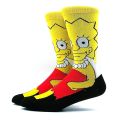 Simpsons Cartoon Anime Funny Socks Men Hip Hop Print Novelty Crazy Sokken Hip Hop Unisex Comfortable Skateboard Happy Meias. 