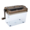 Manual Shredder Portable Mini Hand Shredder with 1L Transparent Plastic Window for Office. 