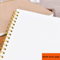 Grid dot Spiral notebook Eco-friendly Hardcover Coil bound Diary Cardboard Kraft paper Sketchbook for School Office Artistic creation Writing practice Gift option. 