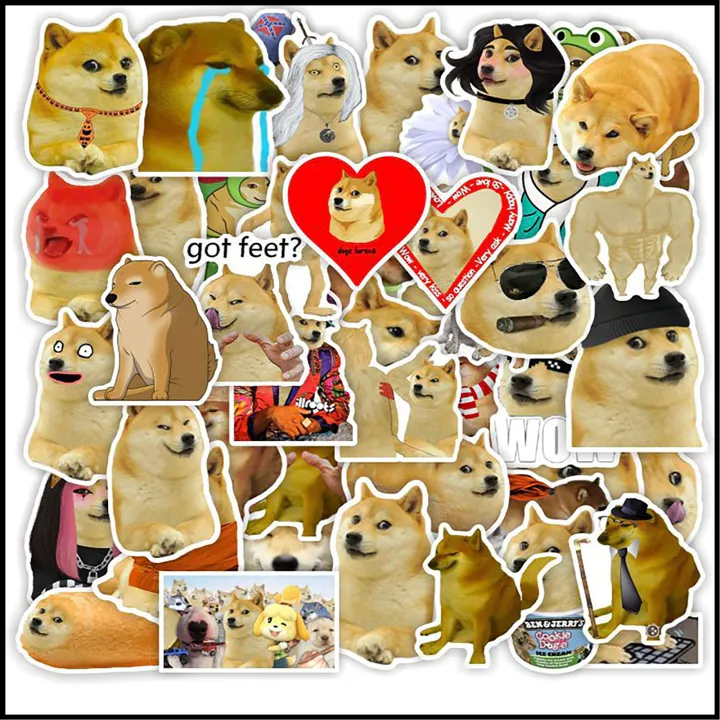 20/40pcs%20Dog%20Meme%20Stickers%20Shiba%20Inu%20Social%20Media%20Meme%20Stickers%20for%20Laptop%20Scrapbook%20Journal%20Kids%20Girls%20Boys%20Stickers%20-%20Image%203