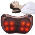 Electric Neck Massage Pillow, Shiatsu Back and Neck Massager with Heating 4 Nodes, Deep Tissue Neck Massager Pillow for Shoulder Office Chair and Car. 