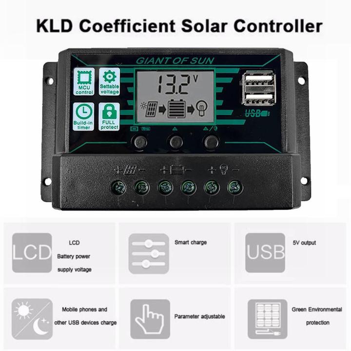 MPPT/PWM%20Solar%20Charge%20Controller%20Solar%20Panel%20Battery%20Intelligent%20Regulator%20Dual%20USB%20Port%20LCD%20Display%2010/20/30/40/50/60/100A%20-%20Image%203