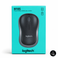 A Grade Logitech M185 New Wireless Mouse, 2.4GHz, USB Mini Receiver, Ambidextrous, 10m Wireless Range, 12-Month Battery Life, Compatible with Windows, Android, Mac, Chrome OS, Linux - Light Black. 