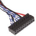 20Pin DF19-20-D8 1ch Signal 8 Bit LCD Screen Driver Board Line LVDS Screen Cable. 