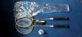 Badminton two rackets with shutle and net for Family fun time. 