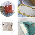 22*10cm Long Bottom for Knitted Bag Leather Bag Base Handmade Bottom With Holes MKL. 