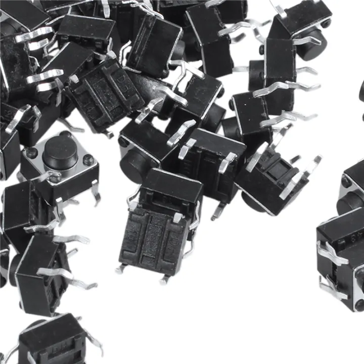 100%20Pcs%206X6X5mm%204-Pin%20DIP%20Through%20Hole%20Momentary%20Tactile%20Push%20Button%20Switch%20-%20Image%205