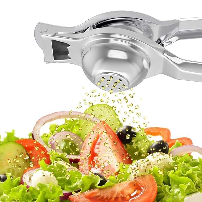 Stainless Steel Lemon Squeezer Hand Manual Juicer Kitchen Tools for Lime Lemon Orange Fruits Juicer Lemon Press Citrus Squeezer and Bottle Opener