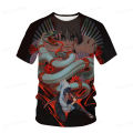 2023 Hot Summer Boys Naruto T-Shirt Fashion Print Children Naruto Sasuke Kakashi T-Shirt Boys' Short Sleeve Boys Sets Clothing. 