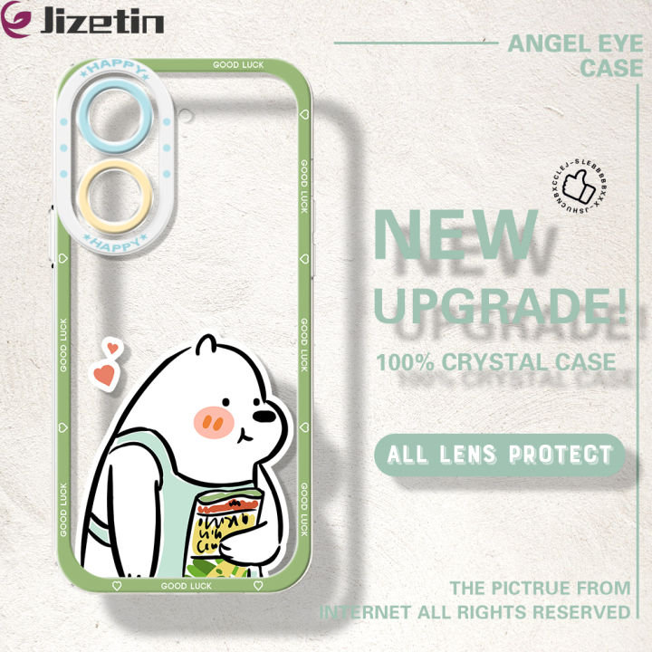 Jizetin for Redmi A5 4G Back Cover Transparent Chef White Bear Soft Full Camera Cover Protection Phone Cases