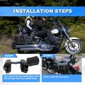 Withoutyou DynaSportster Rack With Cup Leather PU Saddle Universal New style Motorcycle Saddle Bag Side Duffle Bag Softail. 