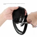 Synthetic Wig Blunt Bangs Hair Accessories Fringe False Hairpiece Fake Bangs Brown Clip in Bang Hair Extension Women. 