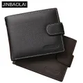 【ZIME】 Leather Men Wallets Cow Leather Solid Sample Style Zipper Purse Man Card Horders Famous Brand High Quality Male Wallet. 