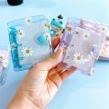 Cute Daisy Loose Leaf Notebook 3 Holes PVC Transparent Binder Korean Stationery Hand Account Journal For Girls School Supplies. 