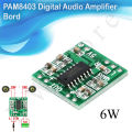 PAM8403 2x3W Audio Mini Digital Stereo Power Amplifier Board 5V Power Audio Class D Amplifier Module 1Pcs. 