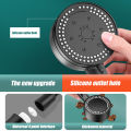 VILOYI 8 Modes High-Pressure Shower Head Fall Resistance Black Handheld Showerhead Water Saving Bathroom Shower Accessories. 