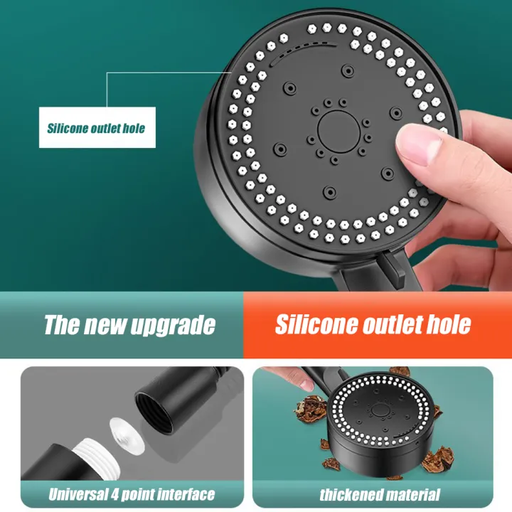VILOYI%208%20Modes%20High-Pressure%20Shower%20Head%20Fall%20Resistance%20Black%20Handheld%20Showerhead%20Water%20Saving%20Bathroom%20Shower%20Accessories%20-%20Image%202