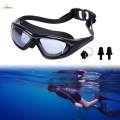 Swimming Goggles Swimming Glasses Anti Fog No Leaking Adjustable Band with Nose Clip and Earplugs Swim Goggles Swim Eyewear for Unisex Adult. 