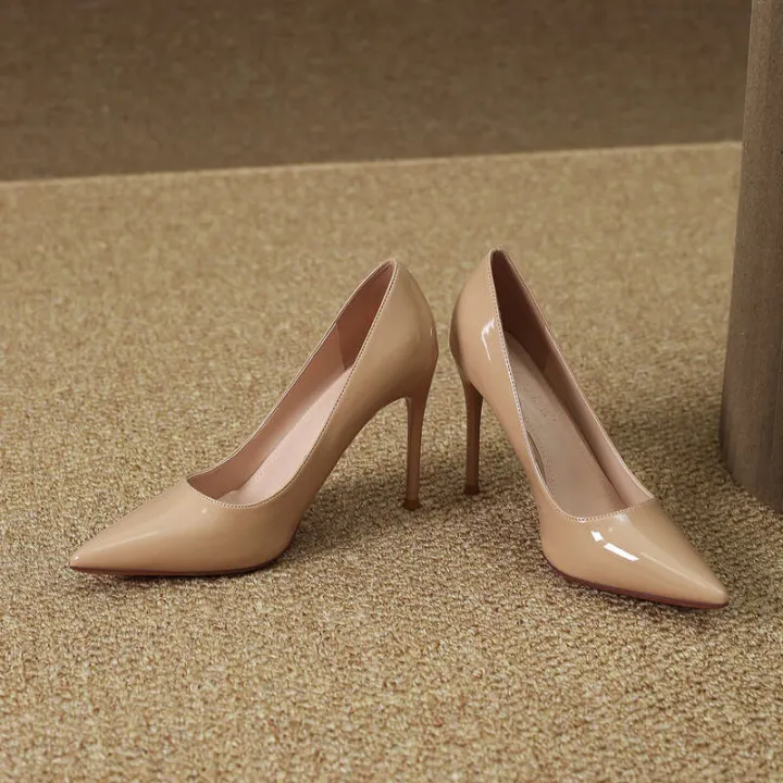 New%20womens%20Korean%20pointed%20solid%20color%20PU%20coated%20fine%20heels,%20work%20shoes,%20professional%20high%20heels%20-%20Image%204