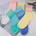 1/3/5 Pairs Japanese Sweet Colored Socks for Women Ins Autumn Mid length Socks Comfortable Sweat-absorbing and Non slip Socks. 