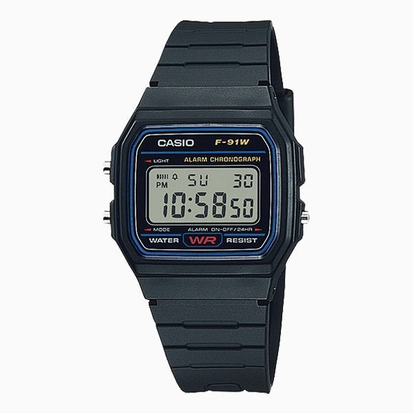 Black Digital Vintage Retro Watch Waterproof LED digital Display F91W