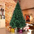 Christmas Tree (Green / White) - 2 Ft, 3 Ft, 4 Ft, 5 Ft, 6 Ft, 7 Ft, 8 Ft, 9 Feet - Christmas Decorations Xmas Celebration by ZinZen ( Standard / Bush Tree). 