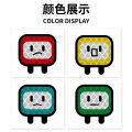 Human Reflective Sticker DIY Luminous Stickers Block Cute Warning Label Square Cartoon Electric Car Scratch Stickers Bumper Stickers. 