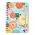 English notepad Organized Lightweight Spiral-bound Portable schedule book Compact Hardcover A5 daily planner for Office productivity Study and education Business professionals  management tool. 