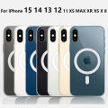 Clear Macsafe Magnetic Case For iPhone 16 15 14 13 12 Mini 11 Pro Max SE 2022 2020 8 XR XS X Magsafe Case Transparent Back Cover. 