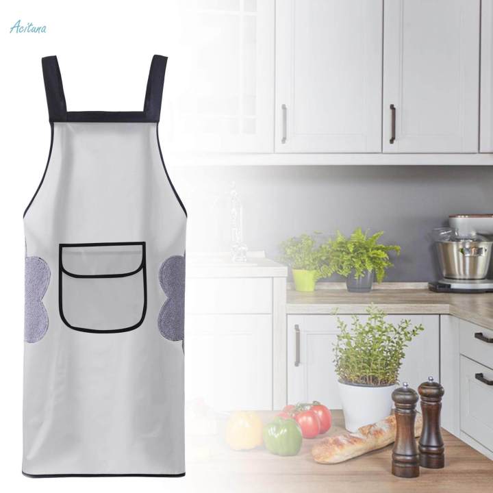 Cooking%20Apron%20Baking%20Apron%20Brewer%20Apron%20Oil%20BBQ%20Apron%20Comfortable%20to%20Wear%20for%20Home%20Kitchen%20Adjustable%20Back%20Waist%20Strap%20Gardening%20Apron%20-%20Image%206