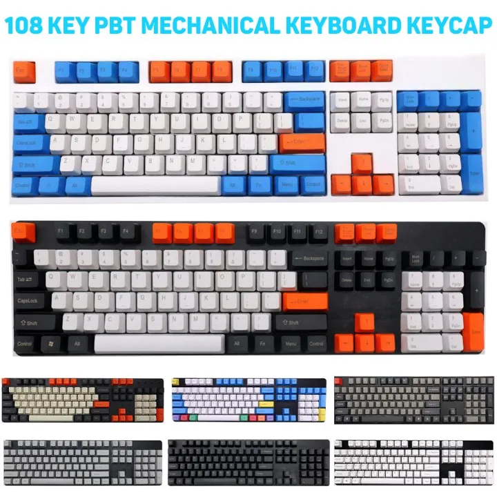 108Pcs/Set%20PBT%20Color%20Key%20Cap%20Keycaps%20Mechanical%20Keyboard%20-%20Image%205