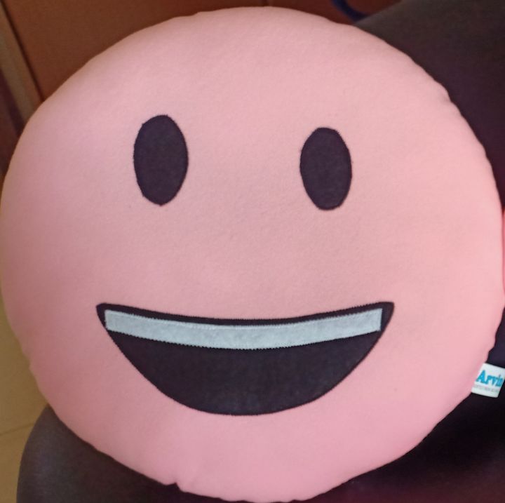 Emoji face pillow
