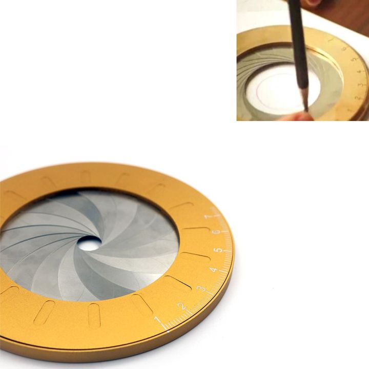 Mini Circular Ruler Mini Adjustable Circle Drawing Ruler Measuring Gauging Tool Geometric ...