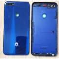 Vorix Huawei Y7 Prime 2018 Complete Back Door Rear Housing Case Body Casing Replacement With Buttons and sides For Huawei Y7 Prime 2018 - Blue. 