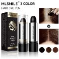 Black and Brown One-off Temporary Hair Coloring Covered White Hairs Hairline Disposable Lipstick Hair Dye Stick Smear Type Dye. 
