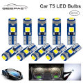 Geepact White color 10Pcs T5 Led Bulb W3W 3030 3SMD Led Canbus Car Interior Lights Dashboard Warming Indicator Wedge Auto Instrument Lamp. 