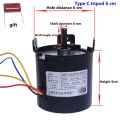 Projection Screen Motor 60KTYZ Permanent Synchronous Flat shaft 8MM Silver Cloth Lifting Motor. 