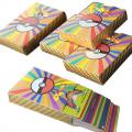 55 PCS/Set Rainbow Pokémon Cards Pokemon Board Collection Game Cards Pikachu Cards Gift for Boys Golden/Sillver/Black Color Pokémon Cards. 