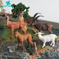 Realistic Animal Figurine Miniature Forest Animal Figurines Set Alpaca Goat Deer Ostrich Horse Models for Kids Education Cake Decoration Simulated Animal Figurine. 