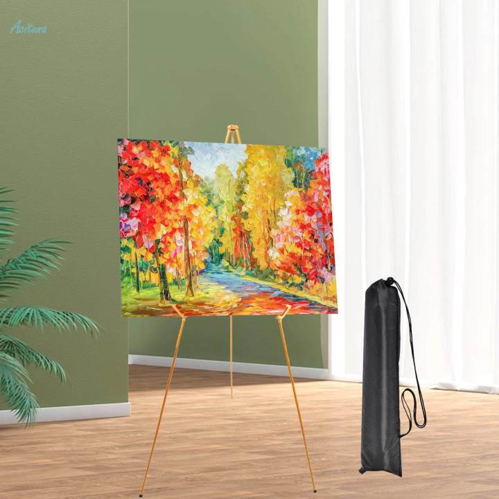 Tripod Display Easel Stand Painting Art Easel Lightweight Portable Art Drawing Easels Tabletop