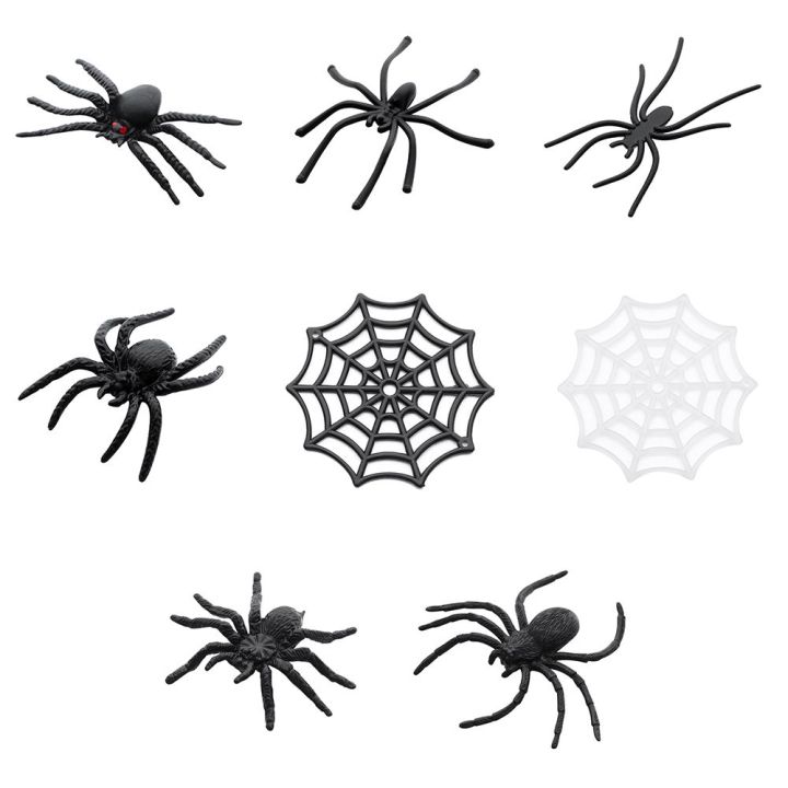 20Pcs/Pack%20Black%20Novelty%20Toy%20Spider%20Web%20Haunted%20House%20Prop%20Decorative%20Spiders%20Prank%20Plastic%20Fake%20Spider%20-%20Image%206