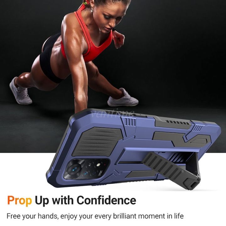 Vantime%20for%20Xiaomi%20Redmi%20Note%2011%20Pro%205G%20/%20Note%2012%20Pro%204G%20Slim%20Case%20Kickstand%20Hard%20Matte%20Back%20Phone%20Cover%20-%20Image%205